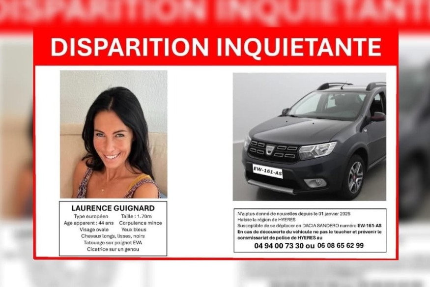 Le corps sans vie de la femme de 44 ans, disparue aux alentours de Hyères depuis le 1er janvier, a été retrouvé dans la matinée de ce mardi 7 janvier 2025, a appris BFM Toulon Var auprès du parquet.